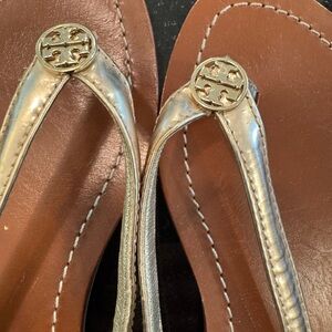 Tory Burch Metallic and Tan Women's Sandals